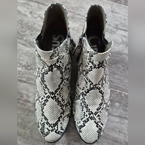 Circus by Sam Edelman Snake Print Ankle Booties